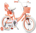 Glerc Maggie Girls Bike, 12-20 Inch Kids Bike for 2-13 Years Old Children, Princess Style Kids Bicycle with Doll-Seat & Basket & Training Wheels, Multiple Colors