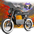 eAhora Dual Motor Electric Bike - Adults 4000W 44MPH Ebike 52V 30Ah Long Range Electric Dirt Bike, 20 * 4.5 Fat Tire Electric Mountain Bike Full Suspension Electric Motorcycle for Off Road
