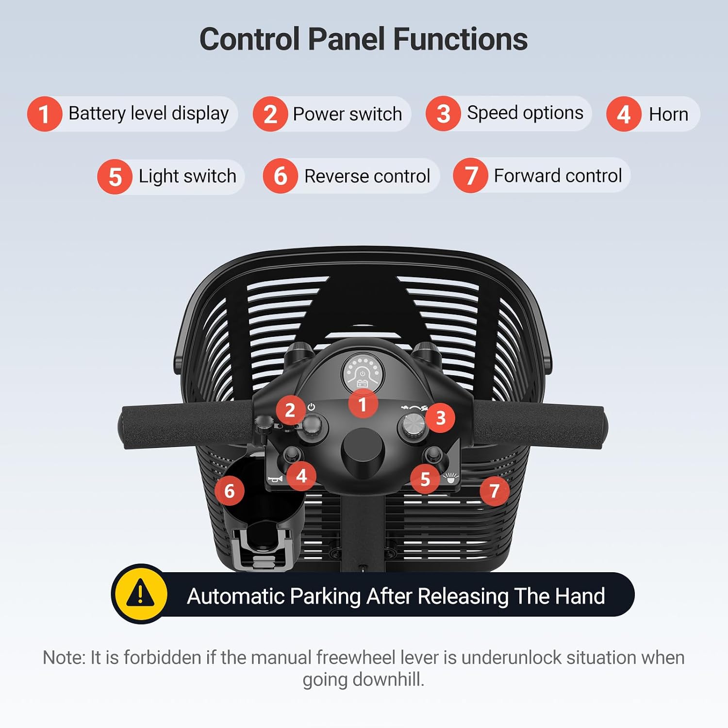 4 Wheel Mobility Scooters for Adults，Electric Power Mobile Scooters for Seniors，Foldable and Compact Heavy Duty Travel Scooter with Basket，Lights，Long-Lasting Battery and Cup Holder