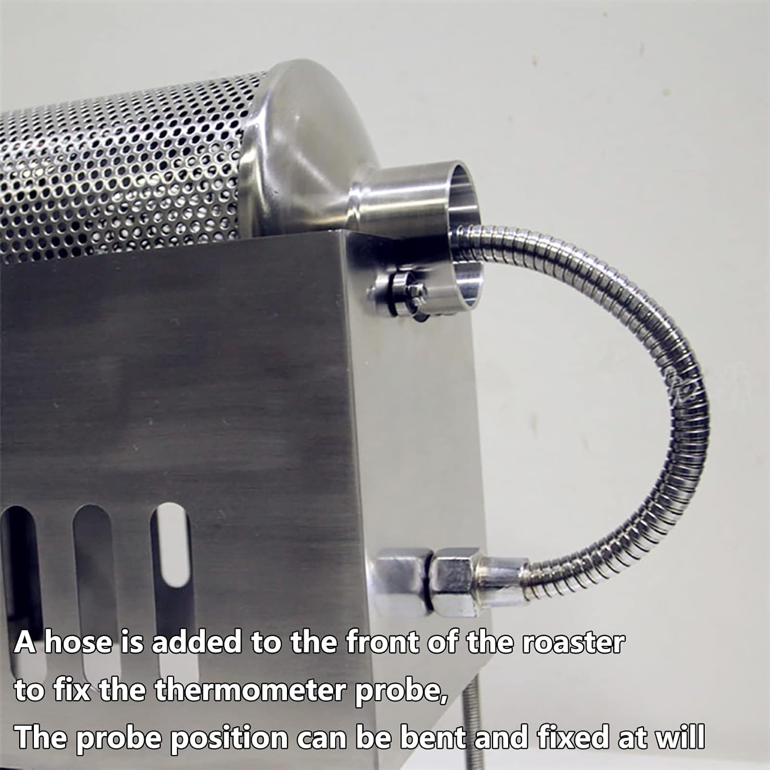 Coffee Machine Electric Coffee Beans Roasting Machine Coffee Roaster Machine 304 Stainless Steel Household Gas Coffee Baking for Baking Coffee,Chestnut, Peanuts, Grain.
