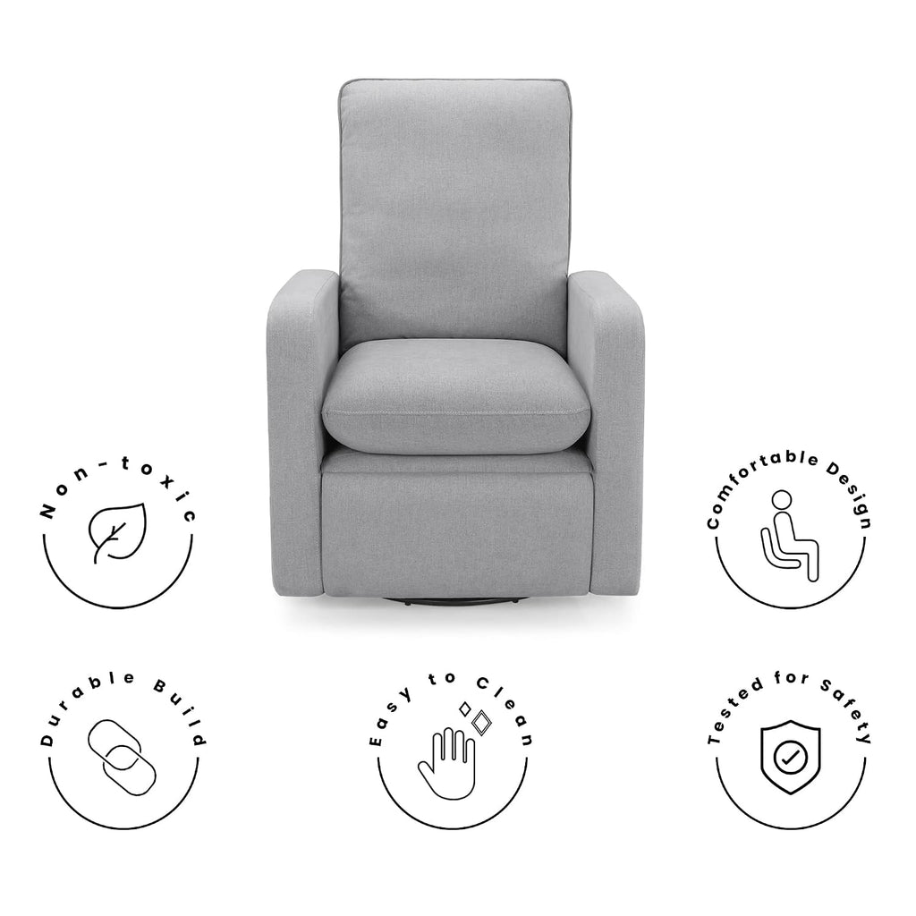 GAP babyGap Cloud Recliner with LiveSmart Evolve - Sustainable Performance Fabric, Grey