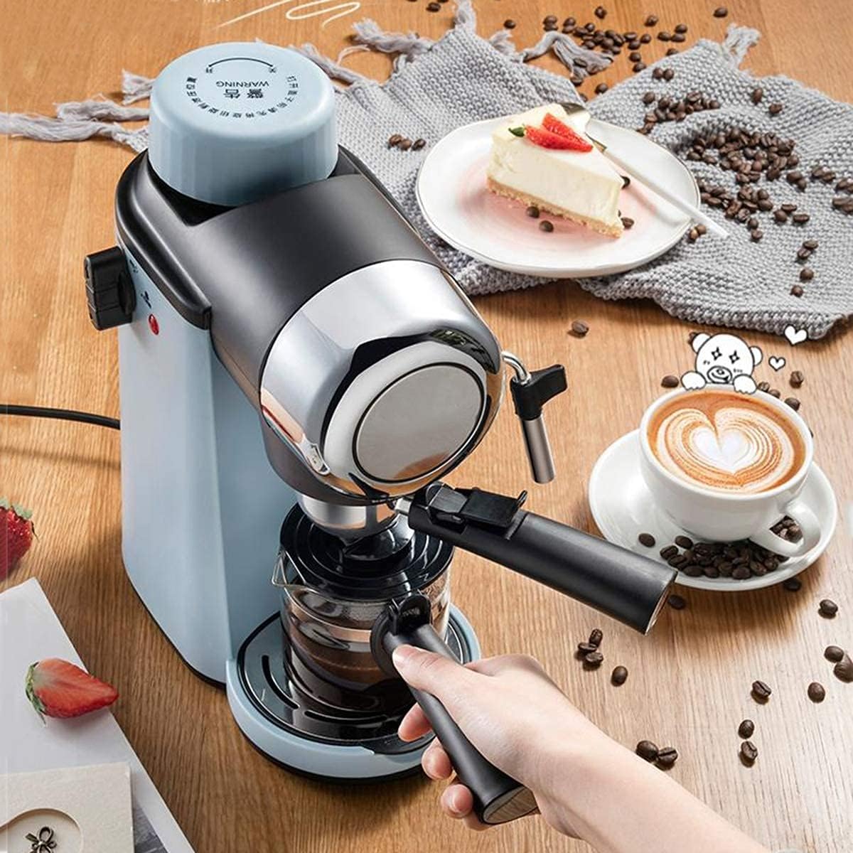 Coffee Machine Espresso Machine, 5 Bar Pressure Pump,800W Coffee Maker 240Ml,Espressimo Barista Style Coffee Machine