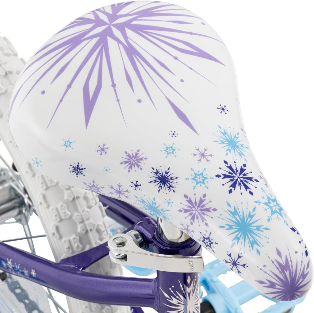 Huffy Disney Girls' Bikes, 12/16 Inch Sizes, Ages 3+ Years Old, Disney Princess, Minnie Mouse, Frozen Bicycles, Characters, Removable Training Wheels, Streamers, Easy Assembly, Durable, Safe