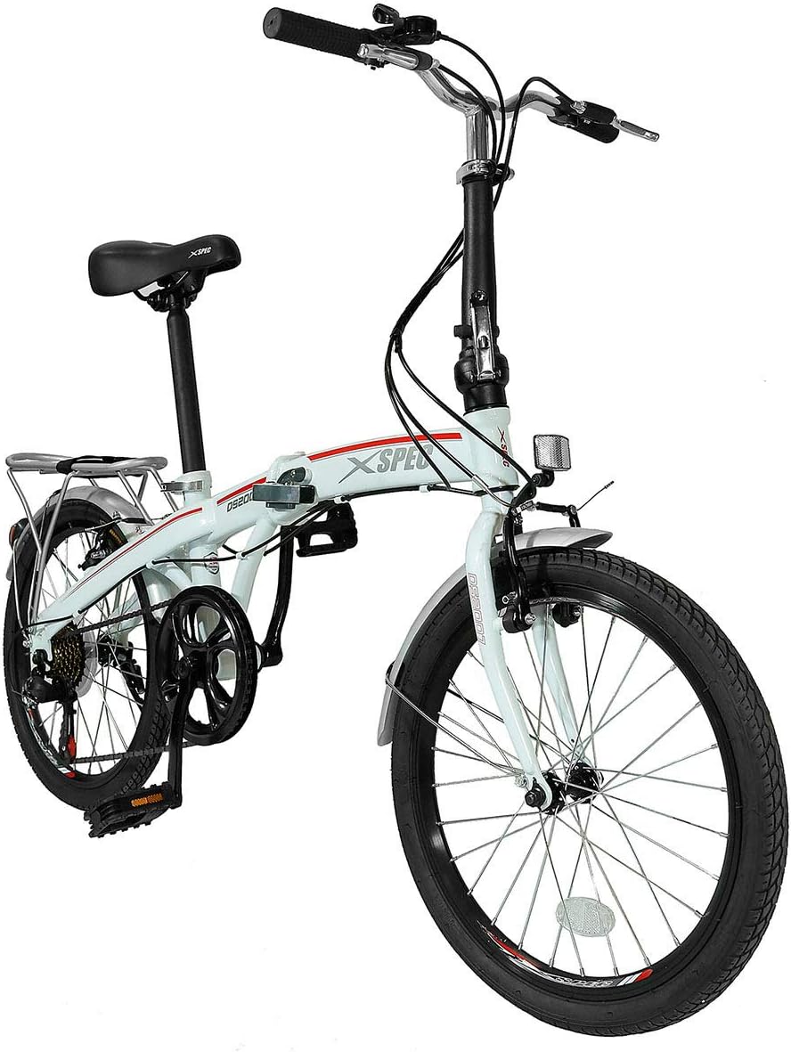 Xspec 20' 7 Speed Folding Compact City Commuter Bike (NOT an Electric Bike)