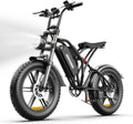 DEEPOWER Electric Bike for Adults,1500W Peak 20' Fat Tire EBike, Up to 32+MPH,60+Miles Max Range, Electric Dirt Bike for Road Sand Mountain Snow - 48V 13AH Battery Powered Electric Motorcycle