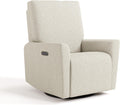 Storkcraft Santorini Deluxe Power Recliner Swivel Glider (Dune Basketweave) – Premium Electronic Power Recliner for Nursery, Includes Dual-USB Charging Port for USB-A & USB-C, Glider Rocking Chair