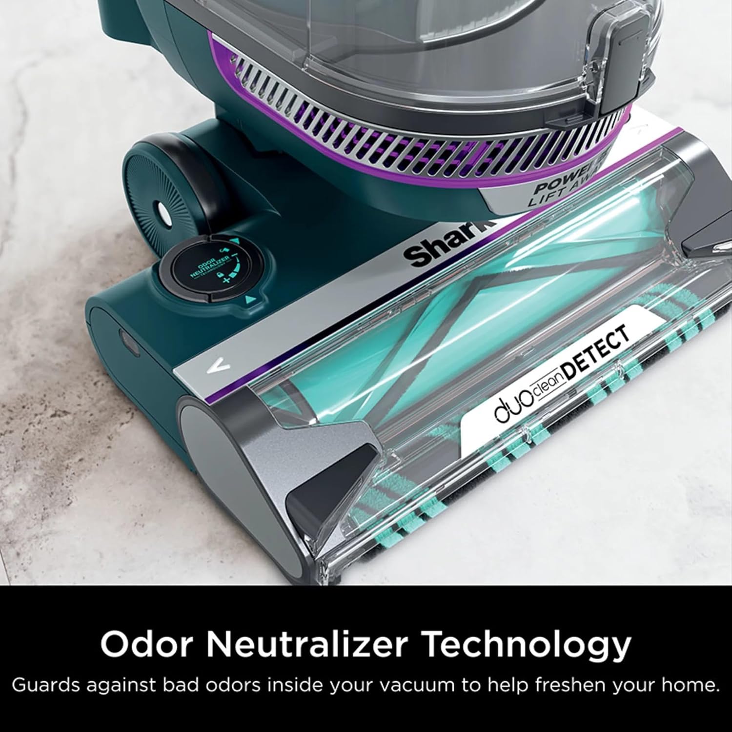 SHARK AZ4000 POWERDETECT Upright Vacuum Cleaner with DuoClean Technology, Odor Neutralizer Technology, Powered Lift-Away, Self Cleaning Brushroll, Anti-Allergen Complete Seal, XL Dustcup (Renewed)