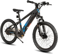 JOYSTAR 20 26 Inch Electric Bike for Kids Teens Ages 6+ with 250W/500W Brushless Motor, Electric Mountain Bicycle with Removable Battery, Safe Children Ebikes with Dual Disc Brakes