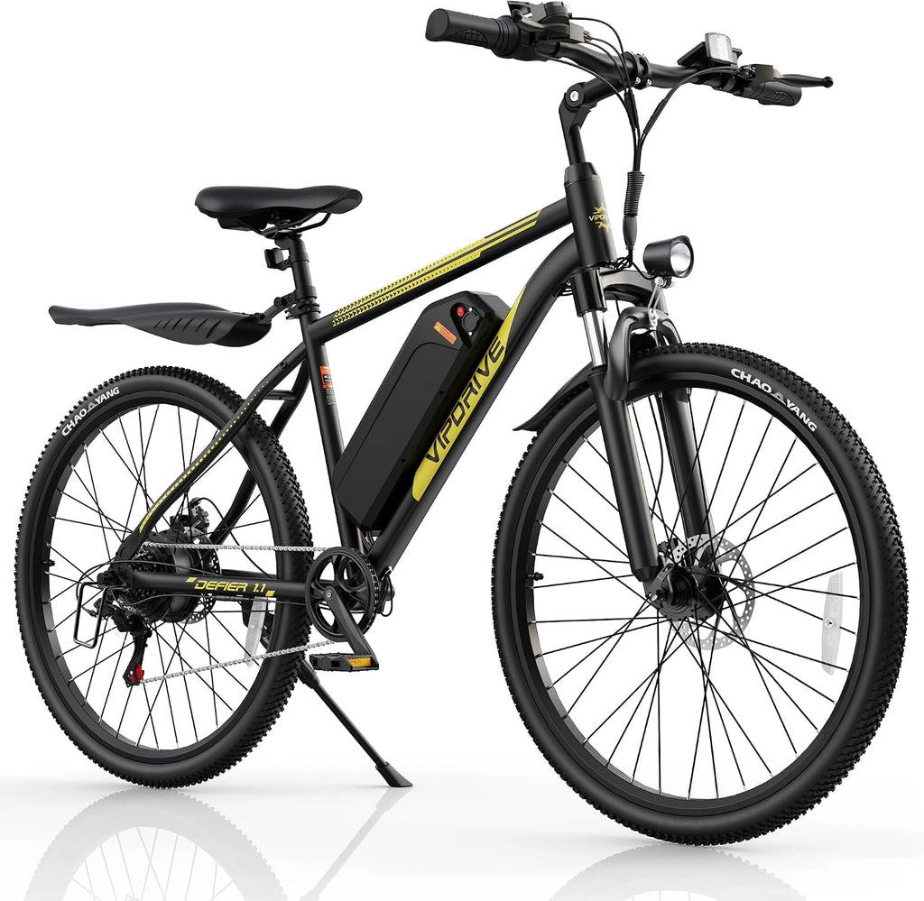 Electric Mountain Bike for Adults, 750W Peak Motor, 22 MPH Commuter Electric Bike, 48V Battery, 50Miles, 24'/26' E-Bike, 7-Speed, Front Suspension, UL Certified