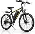 Electric Mountain Bike for Adults, 750W Peak Motor, 22 MPH Commuter Electric Bike, 48V Battery, 50Miles, 24'/26' E-Bike, 7-Speed, Front Suspension, UL Certified