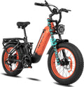 Cyrusher Aluminum Electric Bike 20Inch, Kommoda3.0 1500w 28Mph 48V20Ah 75Miles, Air Suspension, Hydraulic Disc Brakes