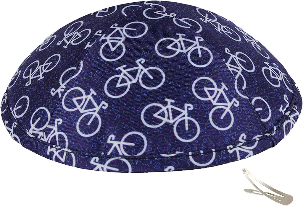 Zion Judaica Sports Kippah Adults & Boys Ballgame Pattern Kippot 6' Skullcap Yamaka for Bar/Bat Mitzvah Chuppah Wedding