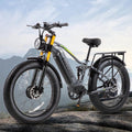 2026 Dual Motor Electric Bike for Adults AWD 5000W/3000W Peak 40 MPH/30 MPH E Dirt Bike, 52V/48V Removable Battery 65/80/150 Miles Max Long Range with Full Suspension 26' Fat Tires Mountain Bike