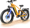 Falcon 60V 32AH Off-Road Electric Bike - 5000W Dual Motor Hunting Ebike, Fat Tire Full Suspension Dirt Bike for Adults, Long Range Snow/Sand Electric Bicycle