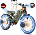 eAhora 2026 Romeo Pro 3 5600W 50Mph High-Torque Ebike, 60V 80Ah 250-Mile Long Range Electric Bike for Adults, Adjustable Air Suspension, 26'' Puncture-Proof Tire, UL 2849 Certified by TÜV
