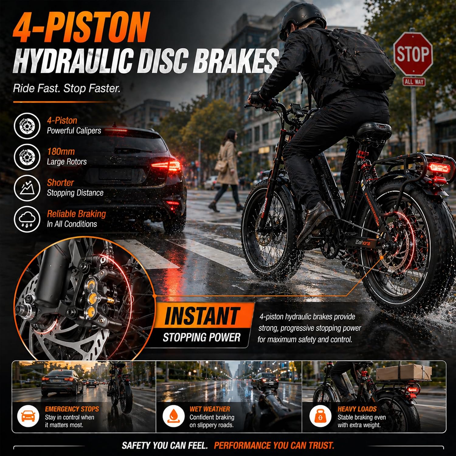 2026 eAhora Juliet Pro 2 Electric Bike for Adults, Peak 5400W Dual Motor, 43Mph, 60V 70Ah Battery for 220 Miles Range, 20' Fat Tires, APP, Commuting & Delivery