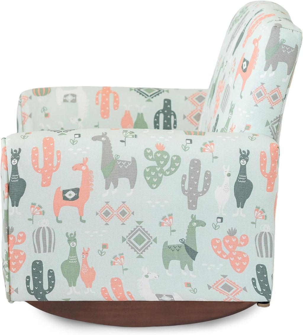Kid Rocking Chair for Toddlers, Child Chair for Little Kids, Upholstered Toddler Armchair for Children, Comfy and Cute Little Kid Chairs (Rockers, Llama Print)