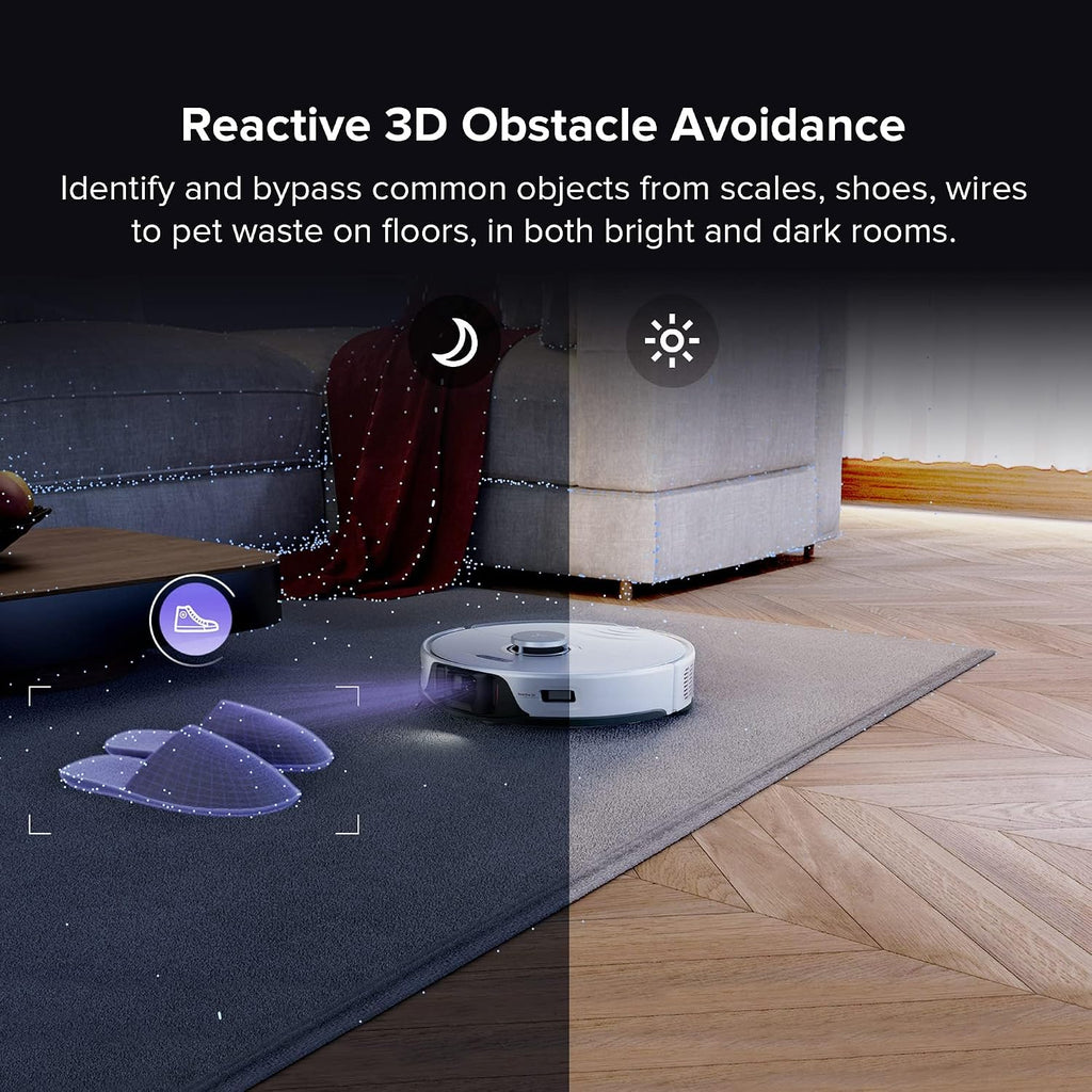 roborock S8 Pro Ultra Robot Vacuum and Mop, Auto-Drying, Self-Washing, Liftable Dual Brush & Sonic Mop, 6000Pa Suction, Self-Refilling, Self-Emptying, Obstacle Avoidance, White (Renewed)