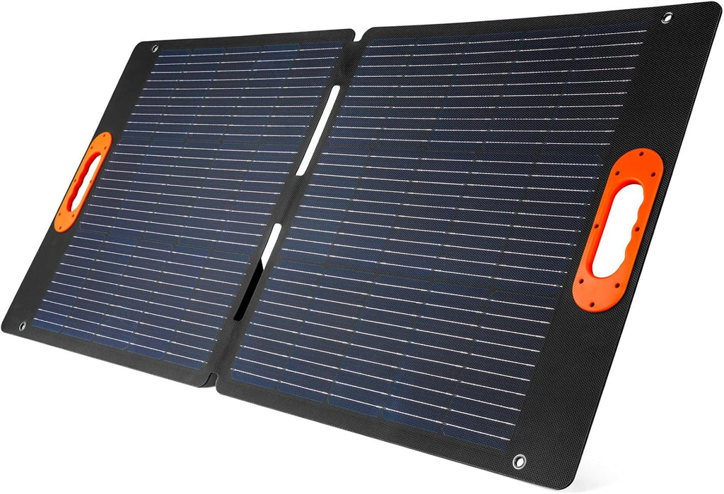 NEBO RELIANCE 100 Watt Solar Panel | Foldable, 22% Sunlight to Solar Energy Conversion Rate, Compatible with All Rambler, Pinnacle & Intrepid Portable Power Stations to Keep Multiple Devices Charged