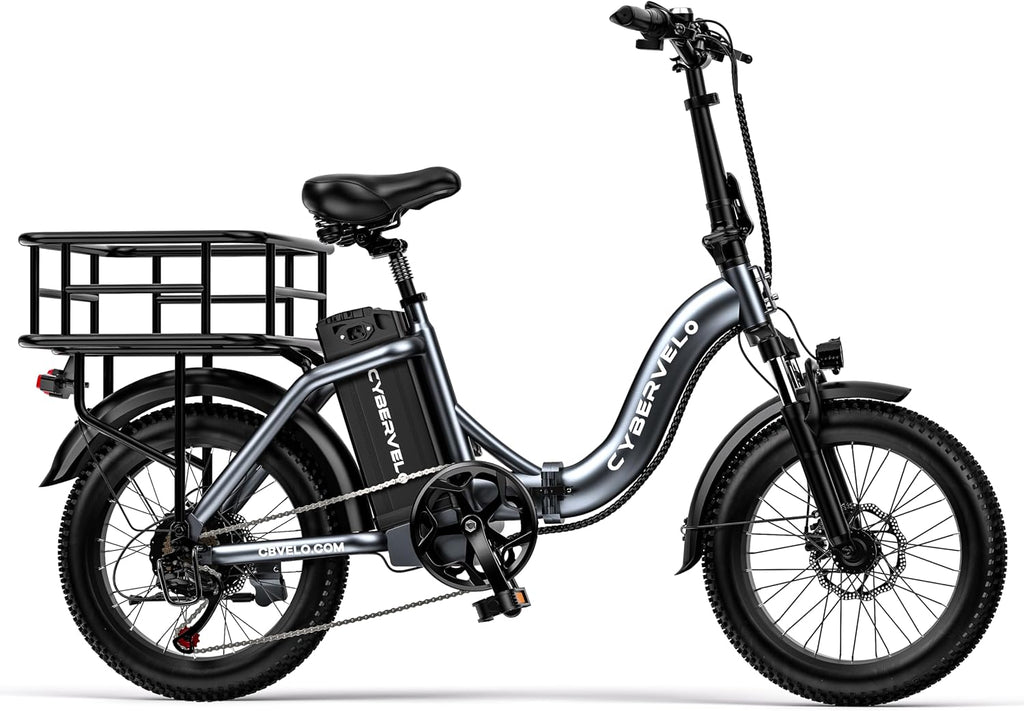 Folding Electric Bike, Removable Large Capacity Battery Ebike,Fat Tire Adult E-Bik,Long Range, Long-lasting Ebike