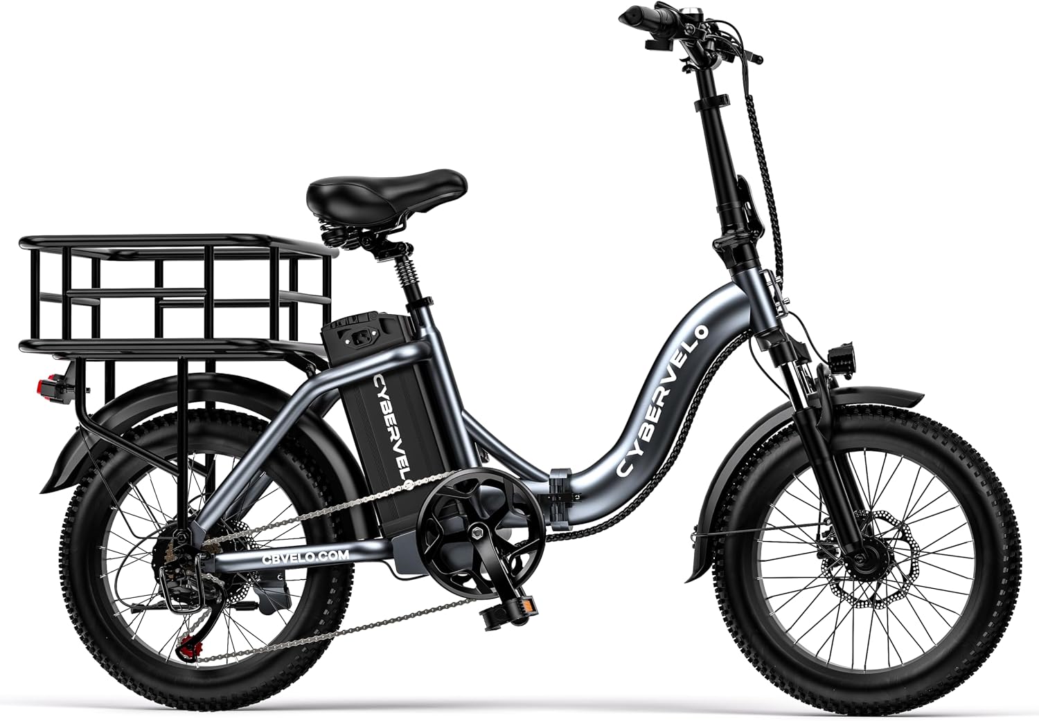 Folding Electric Bike, Removable Large Capacity Battery Ebike,Fat Tire Adult E-Bik,Long Range, Long-lasting Ebike