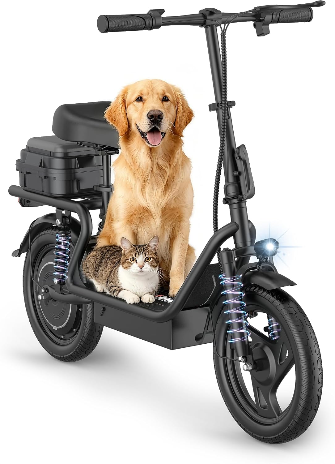MAXSHOT Electric Scooter for Adults, 8.5/14' Tires, 19/22Mph, 350W/500W Motor, 16-28 Miles Range, Folding E-Scooter with Dual Suspension,APP Control