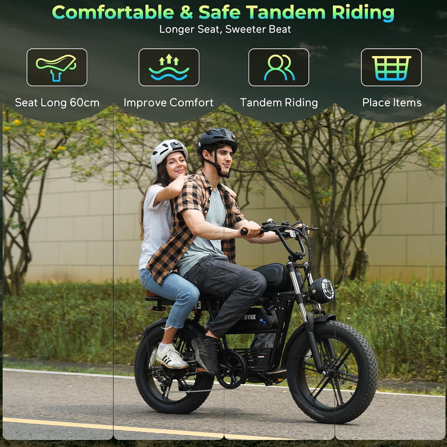 Tamobyke Premium T73 Series Electric Bike for Adults,48V15Ah/36Ah/41Ah Large Battery,1000W/1500W/3000W Powerful Motor, 28/33/37.5Mph Max Speed,20''*4'' Fat Tire E-Bike for Commute/Off-Road. Age 15+.