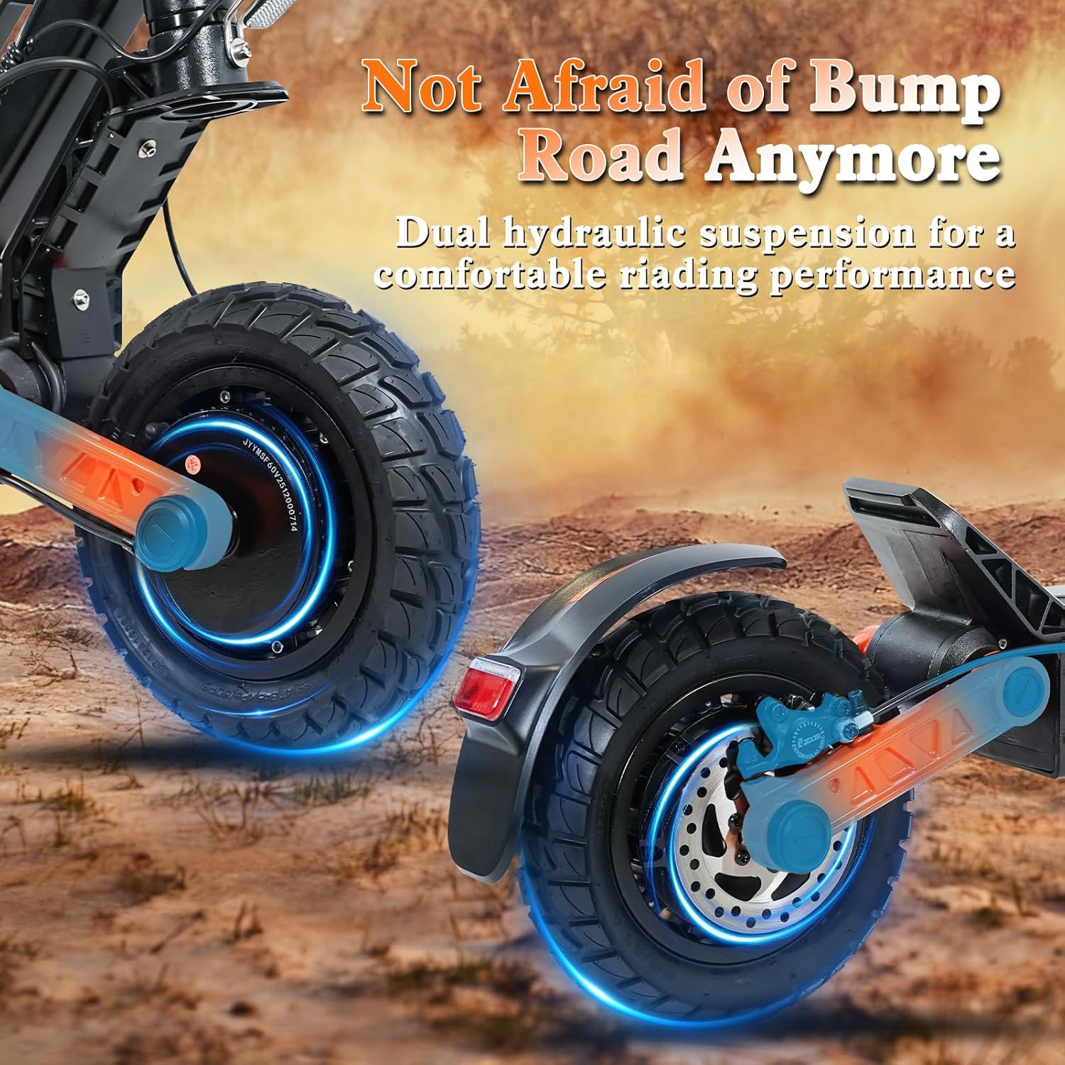 Fast Electric Scooter Adults, 1200W/5600W Off Road E Scooter, 35/50 Miles Long Range, 35/50 MPH Top Speed, 10/11' Tires, Foldable Kick Scooter for Adults and Teens with Dual Suspension