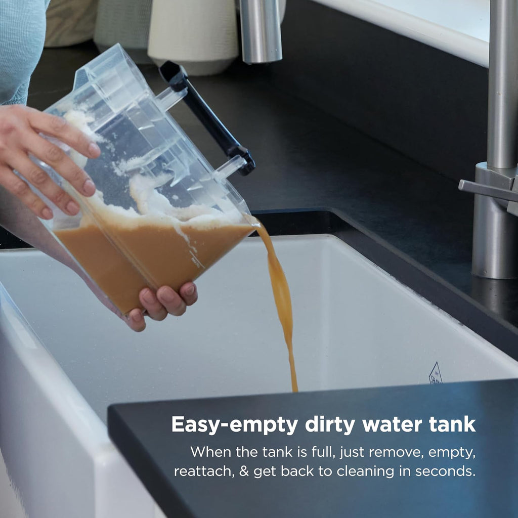 Shark StainStriker Portable Carpet & Upholstery Cleaner with On-Board Self-Cleaning, Spot, Stain, & Odor Eliminator, Includes 2 Cleaning Tools, 2 Cleaning Solutions, Charcoal, PX221BRN