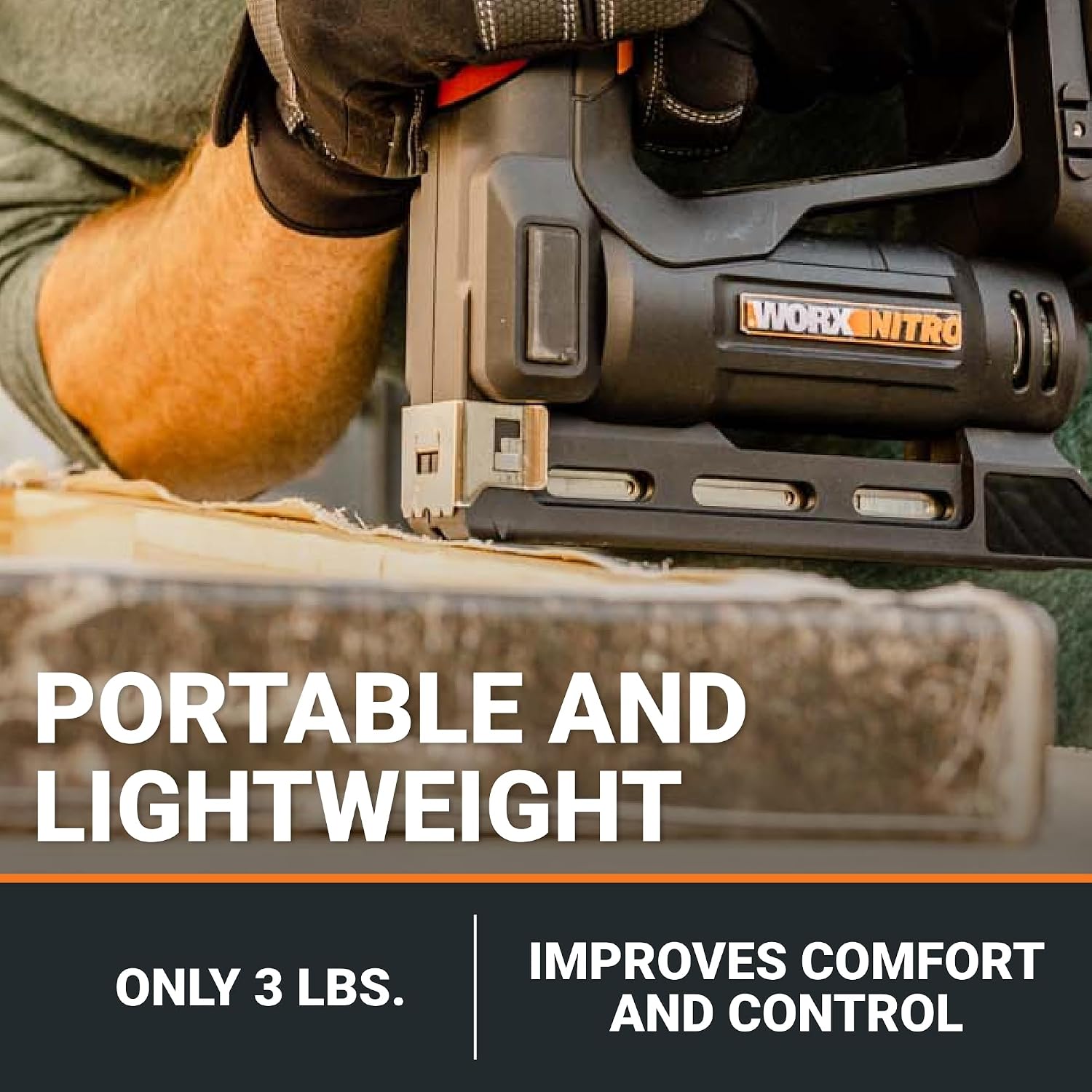 Worx Nitro WX843L 20V Power Share 3/8' Cordless Crown Stapler