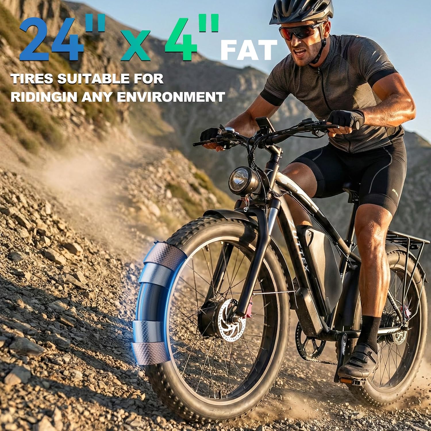 Dual Motor Ebike 9000W Peak with 58V Max-Output 36AH Battery for Adults 24' Fat Tire Smart Display 47MPH 35-105Miles Electric Bike with Frame Bag for Travel