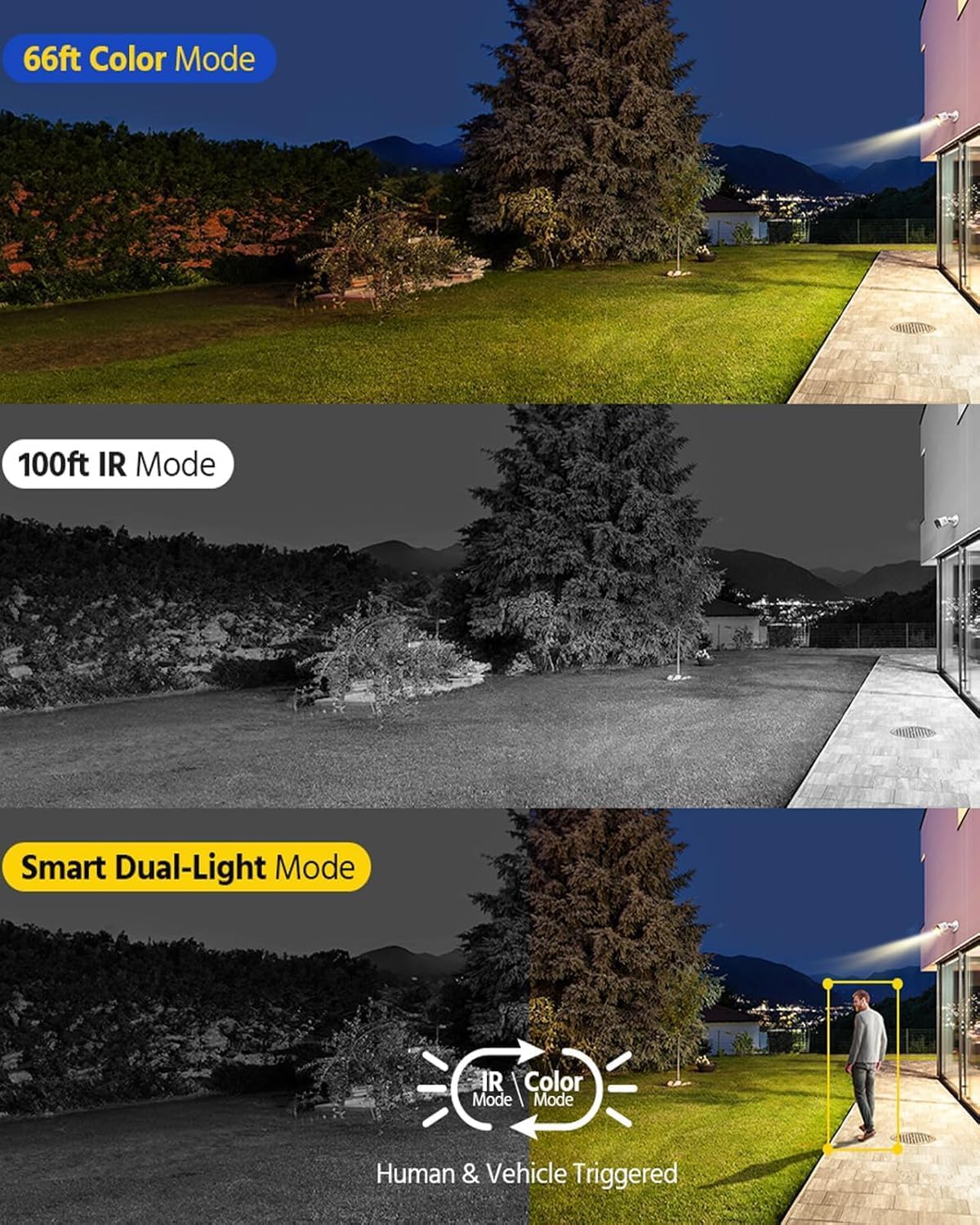 ANNKE 4K 8 Channel AI DVR Recorder with Human & Vehicle Detection, 8MP Home Security System and 4X 8MP UHD Outdoor Cameras, Work with Alexa, Smart Color Night Vision, IP67, 2TB Hard Drive Included