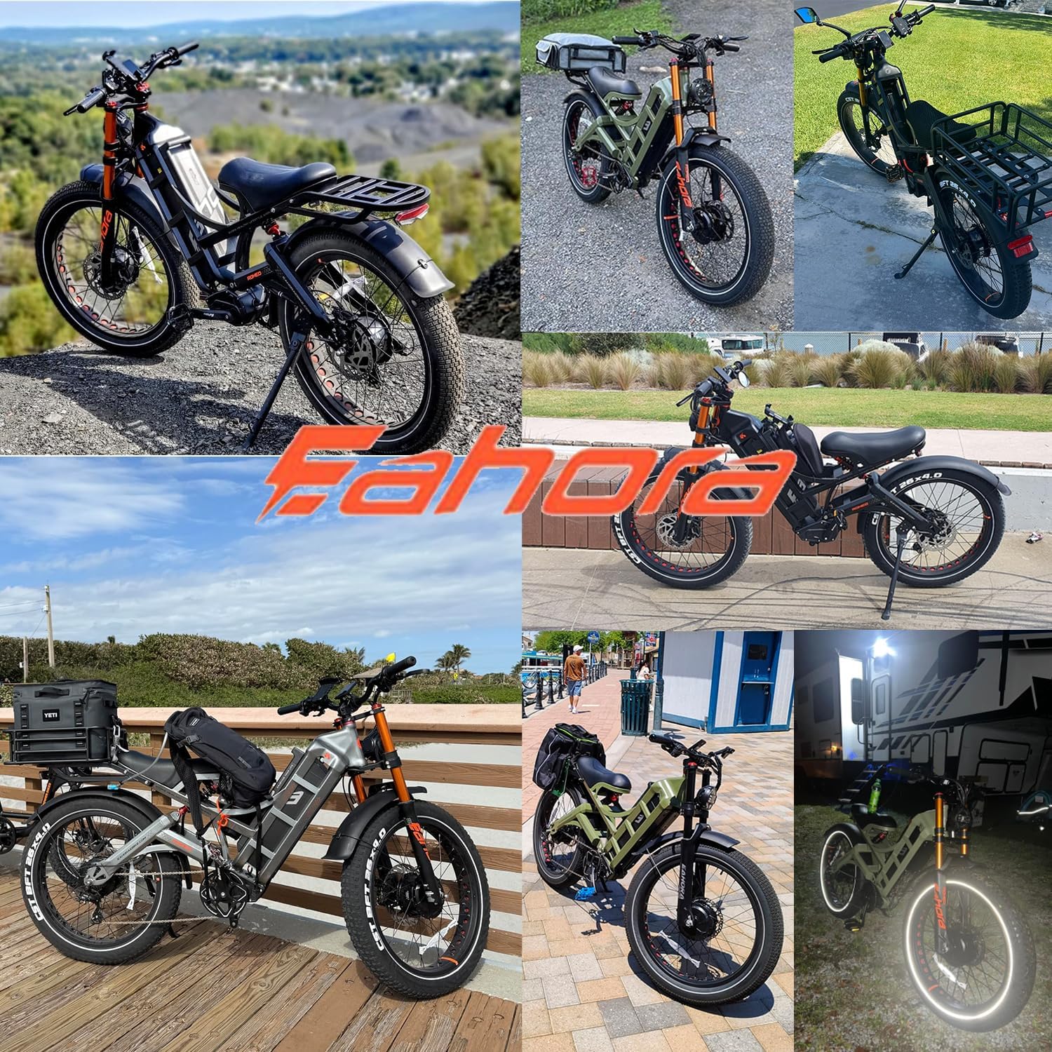2026 eAhora Romeo Dual-Motor Ebike - 50Mph 5600W 60-80AH 250Miles Long Range Electric Bike for Adults, Full Suspension Hydraulic Brakes Electric Bicycle, 26' Mountain Bike for Off-Road Commuting