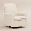 Babyletto Cali Flange Recliner and Swivel Glider in Almond Teddy Loop, Greenguard Gold and CertiPUR-US Certified