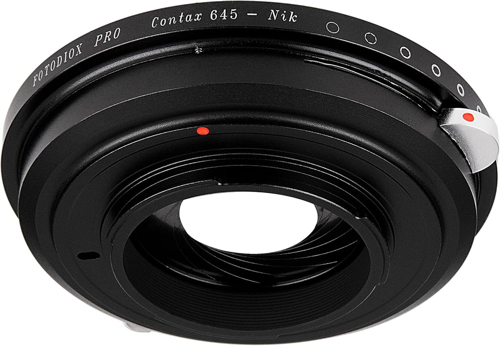 Fotodiox Pro IRIS Lens Mount Adapter Compatible with Contax 645 Lenses to Nikon F-Mount Cameras