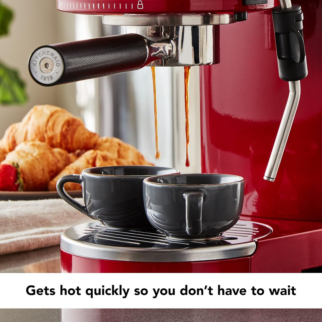 KitchenAid Metal Semi-Automatic Espresso Machine - KES6503, Empire Red