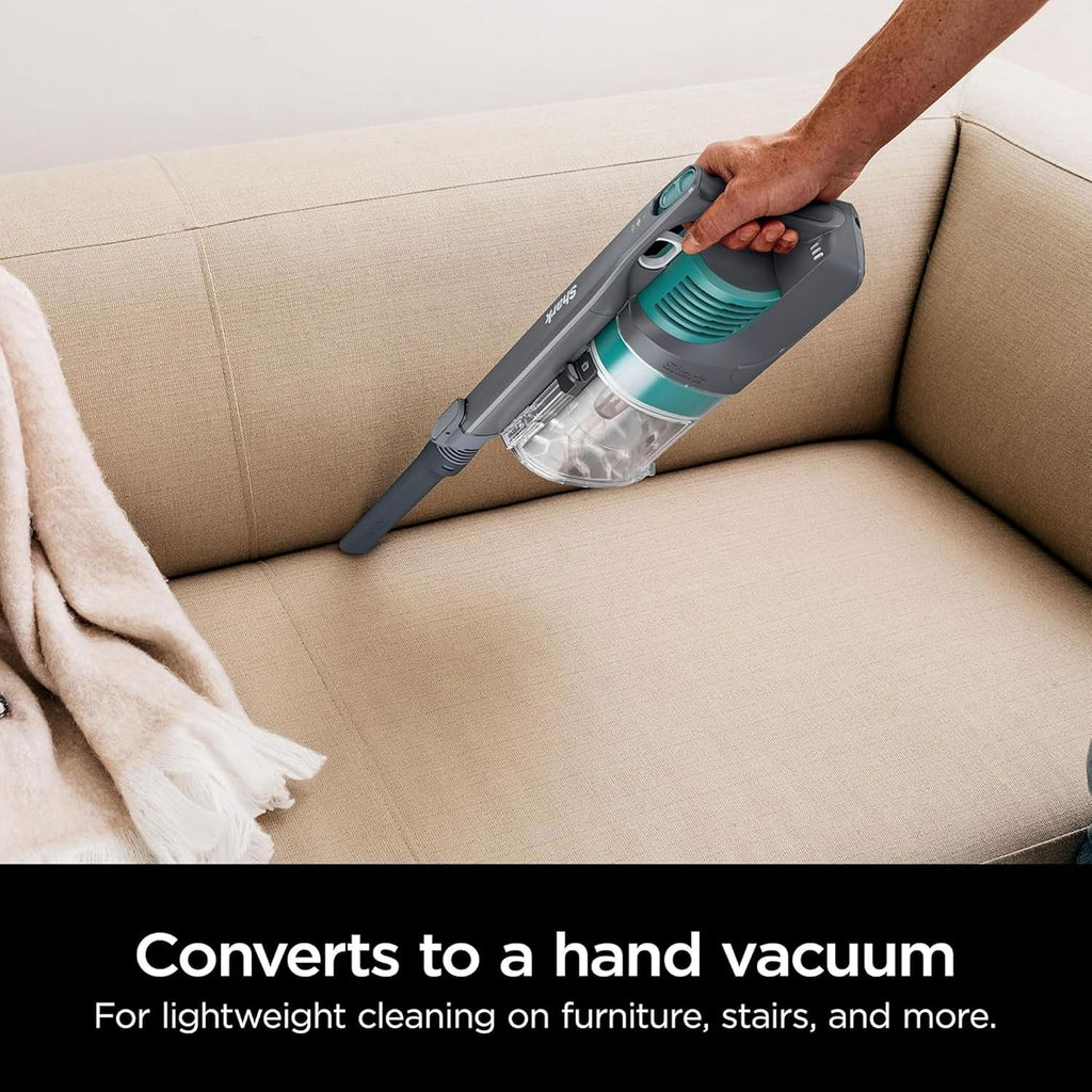 Shark Pet Pro Cordless Lightweight Stick Vacuum Cleaner, Self Cleaning Brushroll, 40 Min Run, Removable Handheld, XL Dust Cup, Relax Green (Renewed)