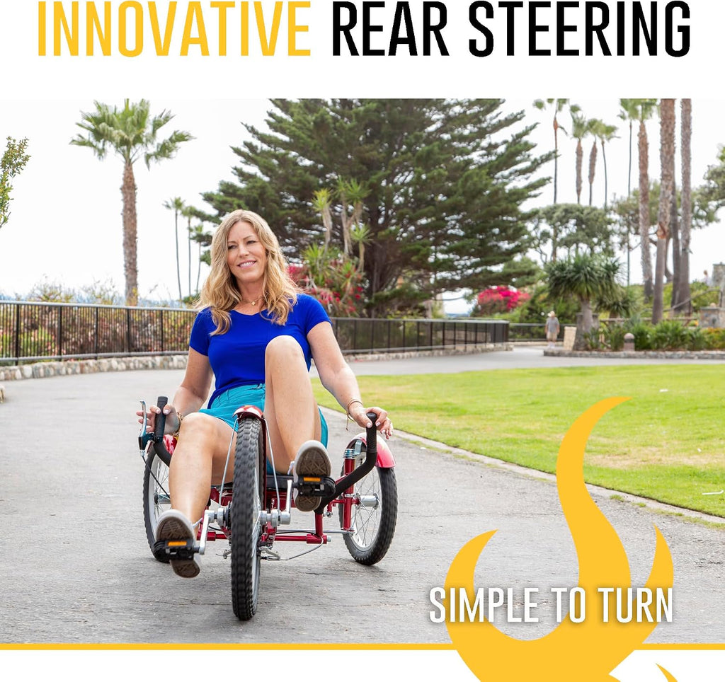 Mobo Triton Pro Adult Tricycle for Men & Women. Beach Cruiser Trike. Pedal 3-Wheel Bike