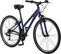 Schwinn Network 3.5 Hybrid Bike, Mens and Womens Bike, 21-Speed Hybrid Bicycle, Aluminum Frame, Suspension Seat, Alloy Linear Pull Brakes, Adult Bicycle