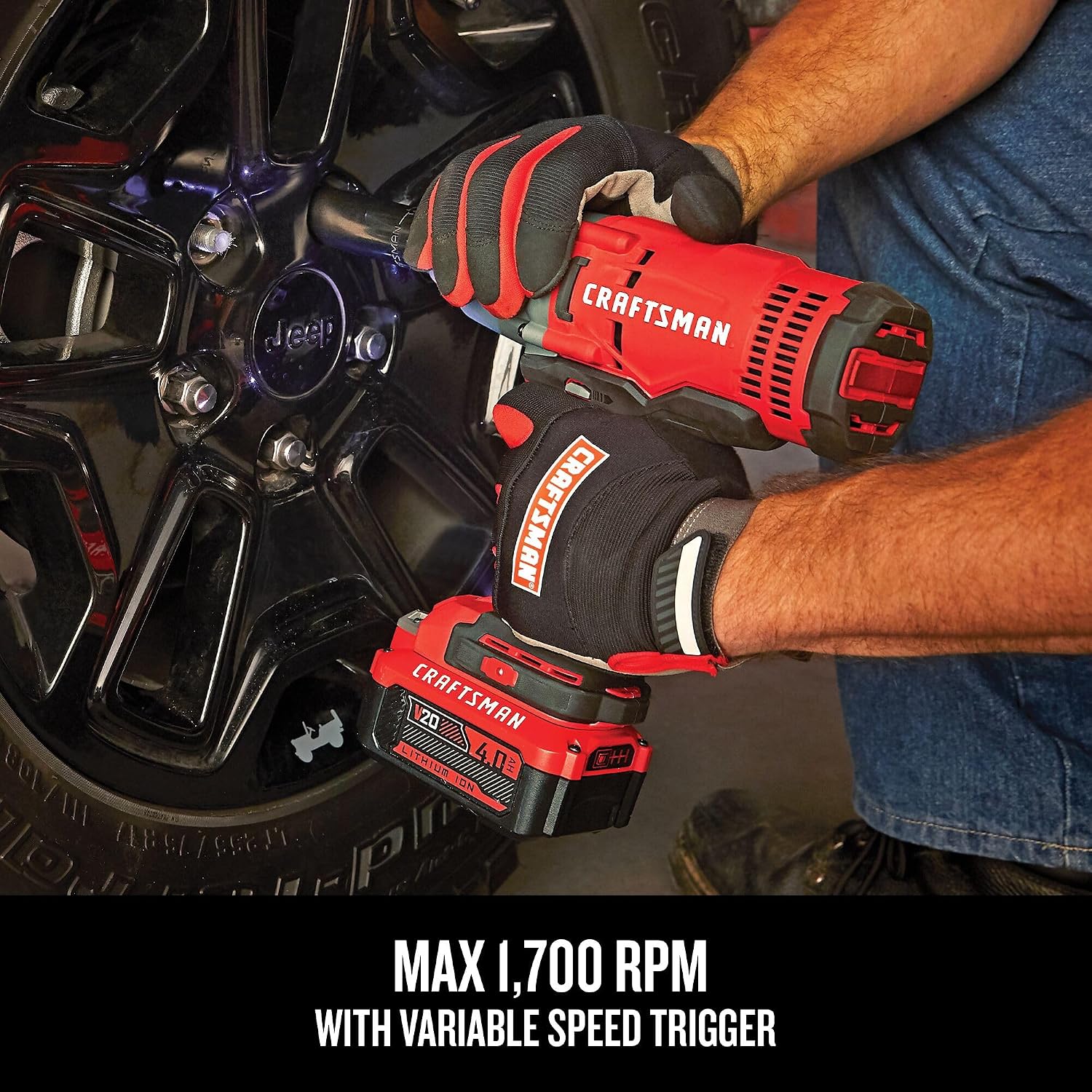 CRAFTSMAN V20 Cordless Impact Wrench, 1/2 inch, Bare Tool Only (CMCF900B)
