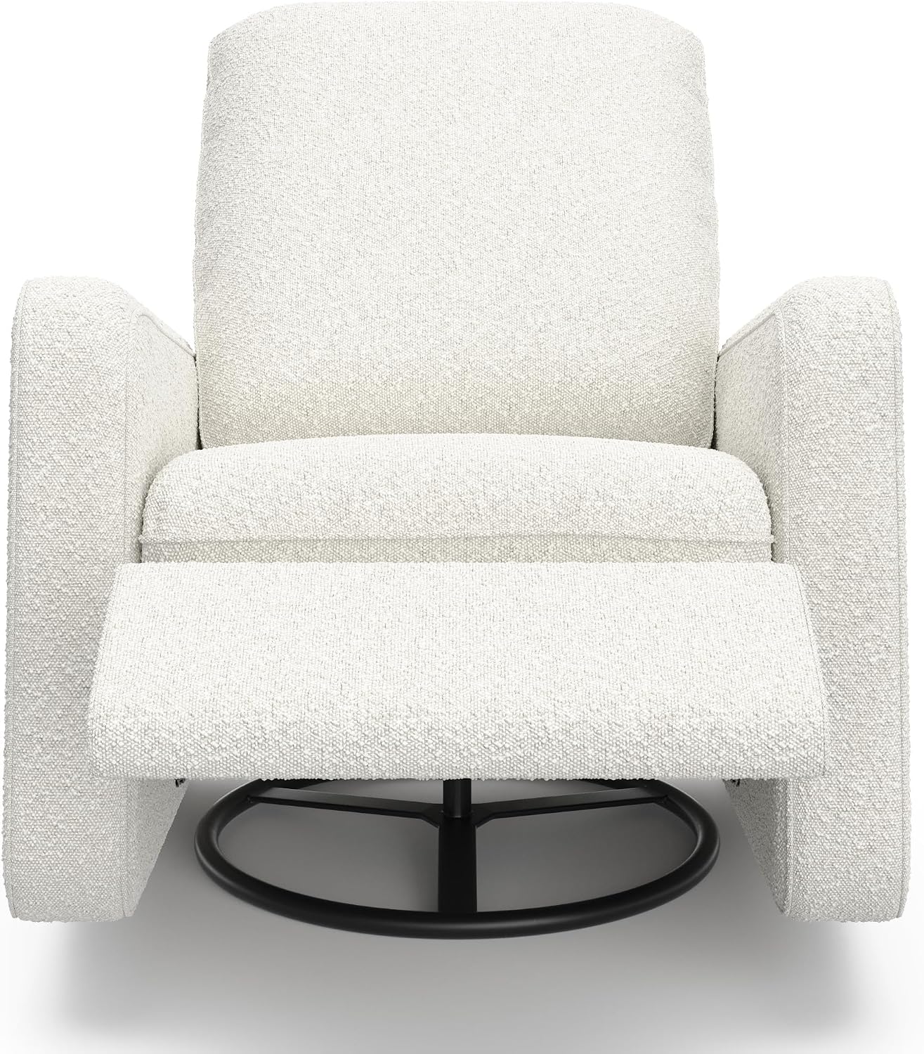Graco Teddi Power Recliner Swivel Glider, Electronic Power Recline, Oeko-TEX 100 Certified, USB-A & USB-C Charger, Premium Cushioning & Comfort – (Ivory Boucle)