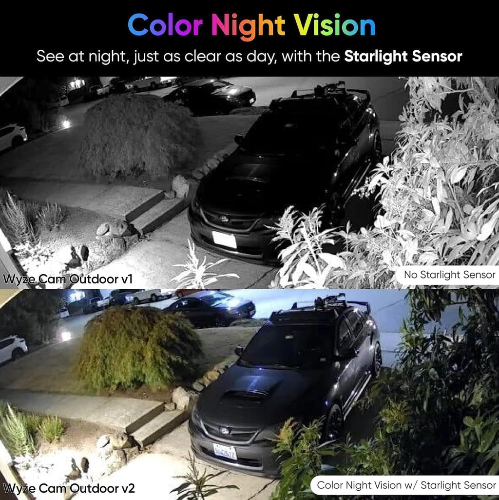Cam Outdoor Starter Bundle v2 (2 Camera + Base Station) - 1080p HD Wireless Home Security Camera, Battery-Powered, IP65 Rated, Color Night Vision, 2-Way Audio, Compatible with Alexa & Google