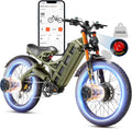 2026 eAhora Romeo Dual-Motor Ebike - 50Mph 5600W 60-80AH 250Miles Long Range Electric Bike for Adults, Full Suspension Hydraulic Brakes Electric Bicycle, 26' Mountain Bike for Off-Road Commuting
