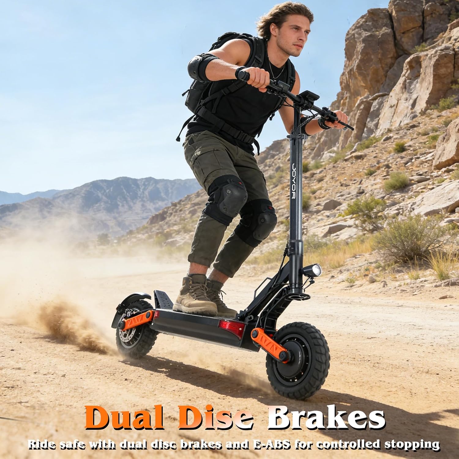 Fast Electric Scooter Adults, 1200W/5600W Off Road E Scooter, 35/50 Miles Long Range, 35/50 MPH Top Speed, 10/11' Tires, Foldable Kick Scooter for Adults and Teens with Dual Suspension