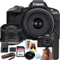 Canon EOS R50 24.2MP APS-C CMOS Sensor Mirrorless Camera with 18-45mm Lens + 64GB Memory + Stabilizing Grip + Software Pack +More (Value Bundle) (Renewed)