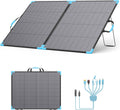 220W Bifacial Portable Solar Panel for Power Station, 23.5% High Efficiency ETFE Foldable Solar Charger for Camping Essentials,IP68 Waterproof 2 Reinforced Kickstands for RV Off-Grid Blackouts