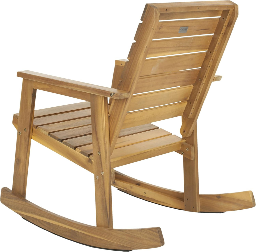 SAFAVIEH Outdoor Collection Alexei Ash Grey Rocking Chair