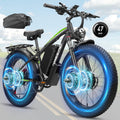 Peak 9000W Dual Motor Ebike - Ebike for Adults 58V Max-Output 36AH Battery 47MPH Fast Electric Bike 105 Miles 7-Speed 24' Fat Tire EBike for Mountain