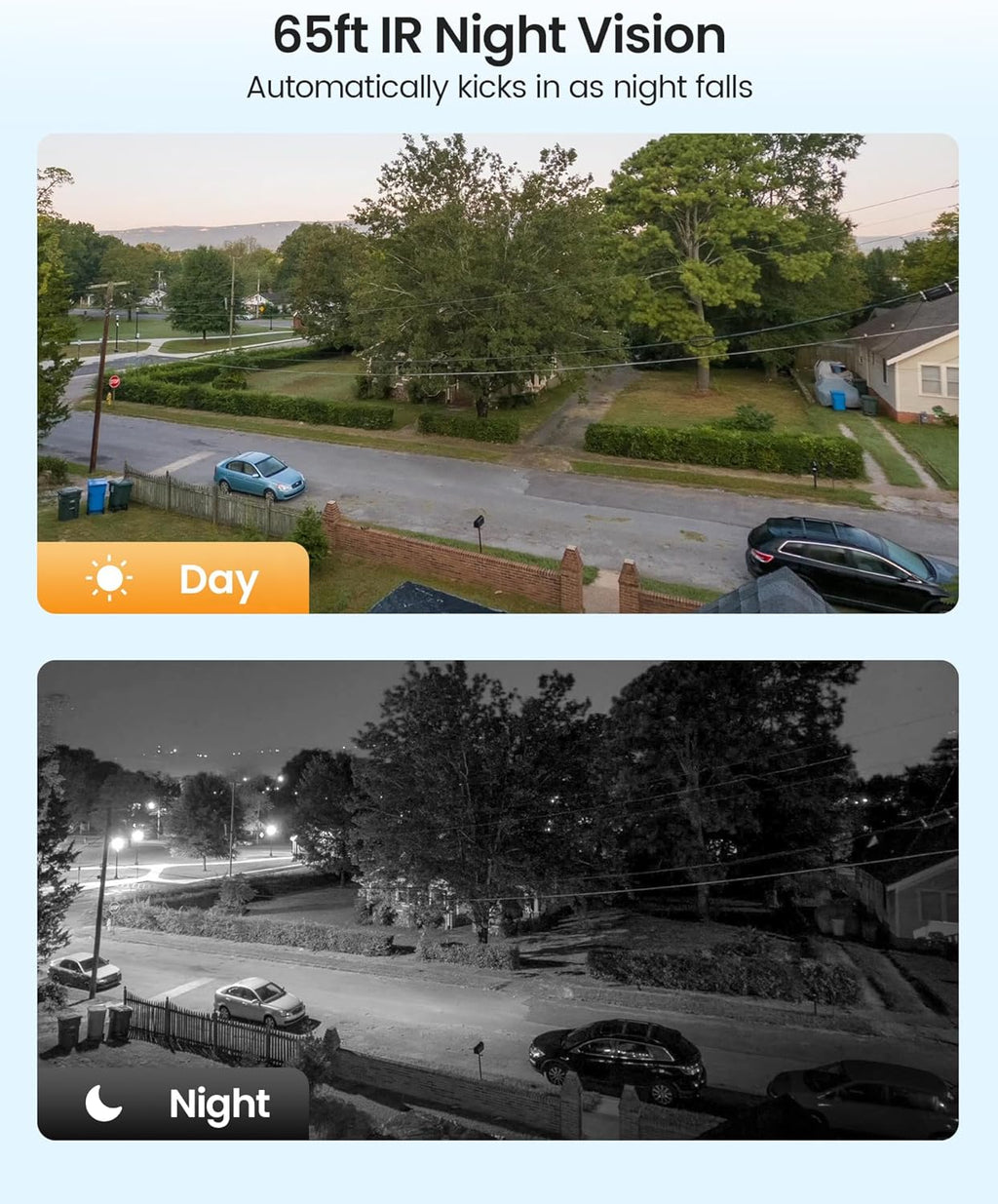 ZOSI 5MP Wired Security Camera System with 4pcs 1080p Pan/Tilt 360°View Indoor Outdoor Camera, AI Human Vehicle Detection, Night Vision, Audio Recording, Remote Access (No HDD)