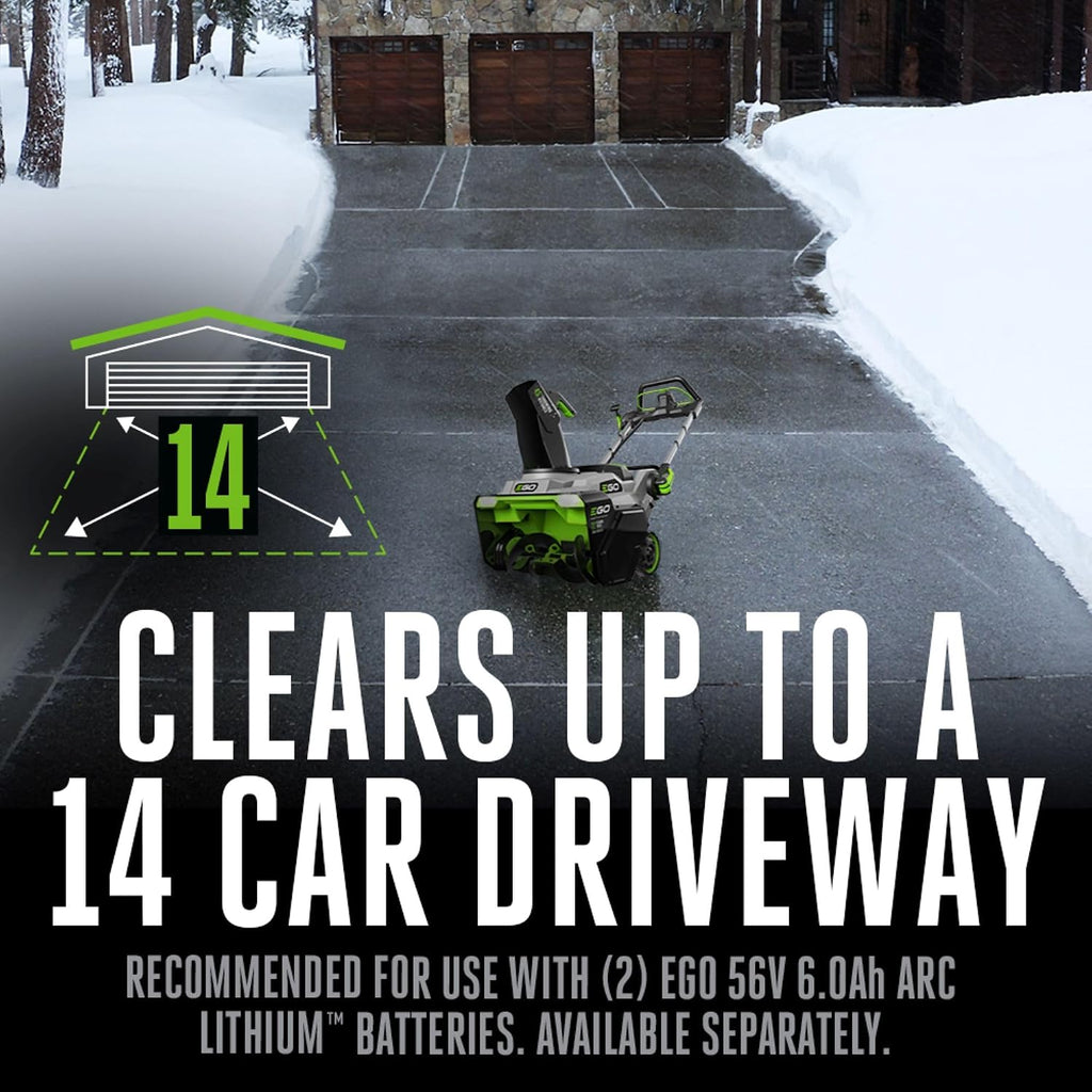 EGO Power+ 21' Electric Snow Blower, Cordless Single Stage, Battery and Charger Not Included - SNT2130